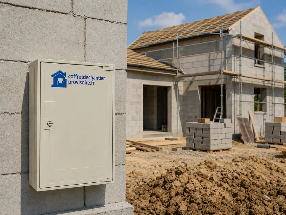 Coffret de chantier pour terrain non viabilisé